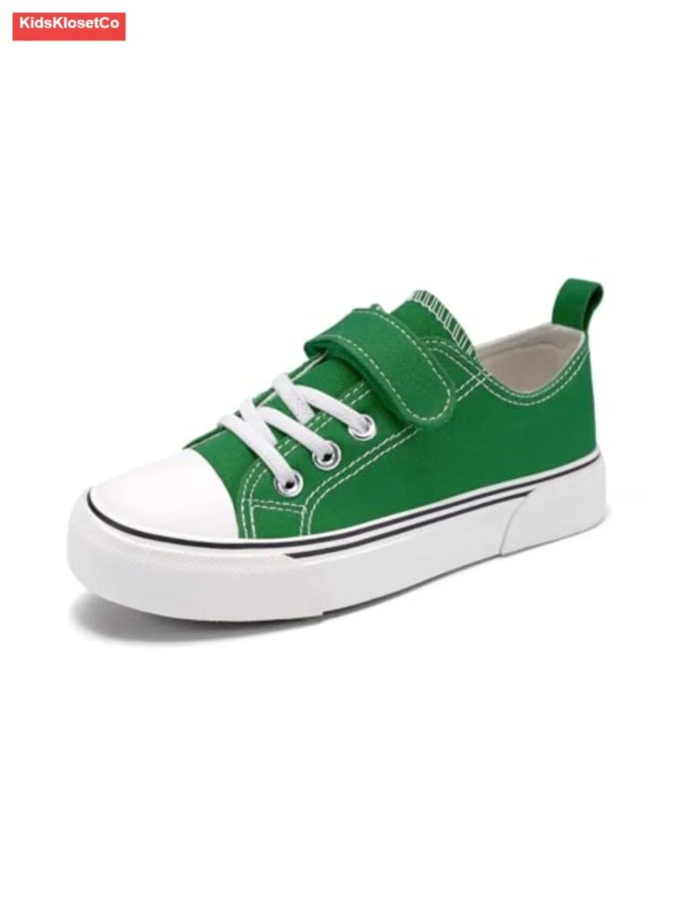 Adjustable Hook & Loop Strap Canvas Low Top Sneakers for Toddlers